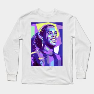 Ronaldinho pop art Long Sleeve T-Shirt